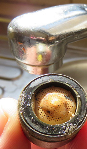 Faucet filters can be blocked by elements in water