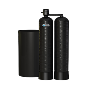 Closeup of high-quality water softener